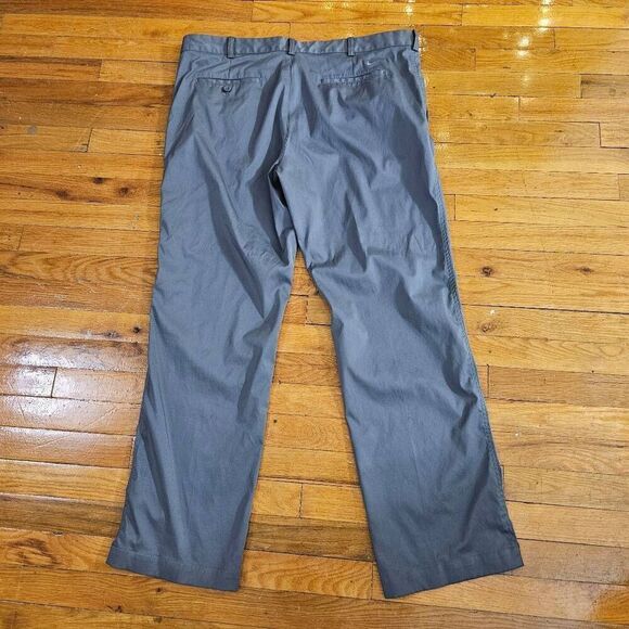 Nike Golf 40 x 32 Gray Dri-Fit Tour Performance  Flat Front Dress Pants - Picture 6 of 8